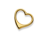 Pendentif coeur en or jaune 18 carats 750 - 20x21 mm